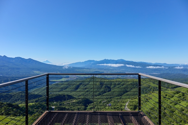 車山山頂スカイテラスからの景色