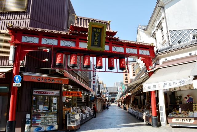 川崎大師仲見世通り