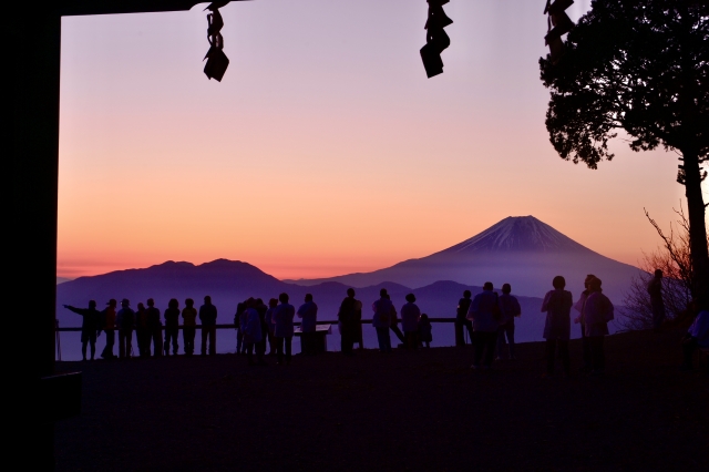 七面山山頂からの富士山