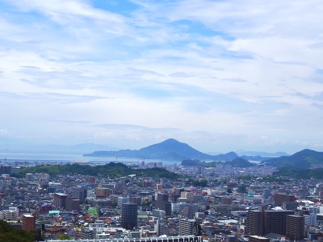 松山城からの景色