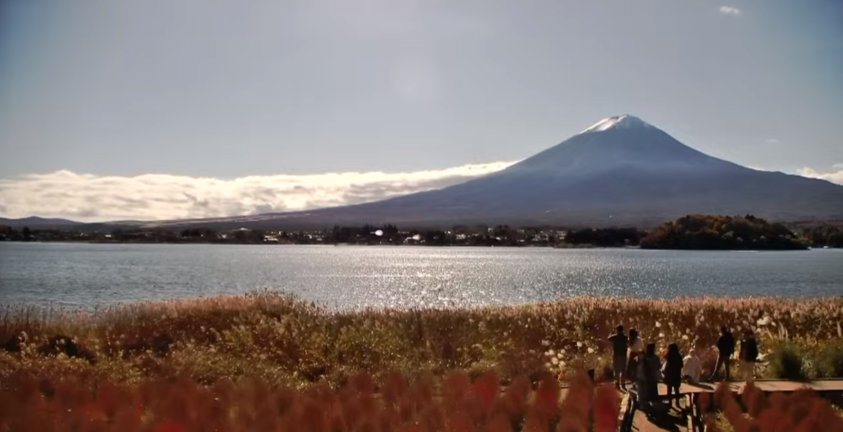 河口湖からの富士山