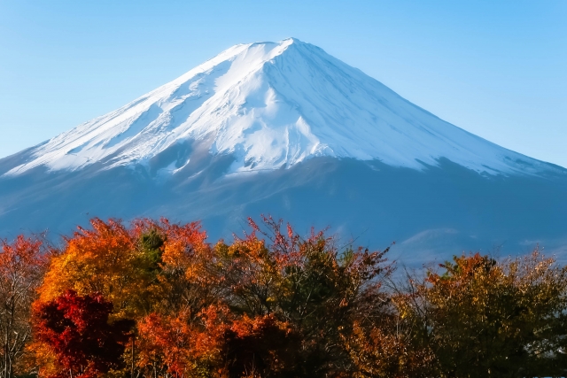 河口湖富士山紅葉