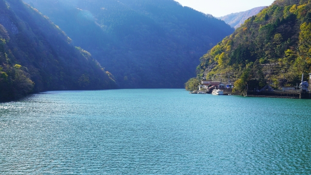 庄川峡ダム湖
