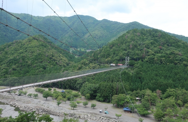 谷瀬の吊り橋