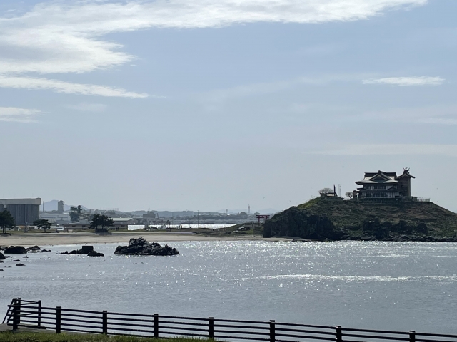 蕪島・八戸港