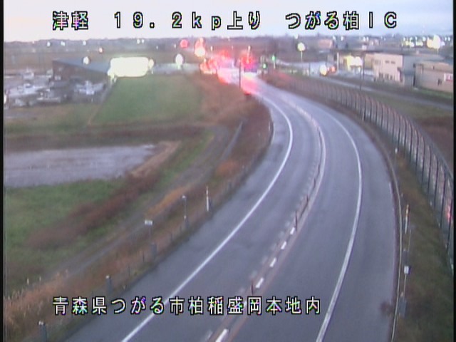 津軽自動車道19.2kp（上り）つがる柏IC