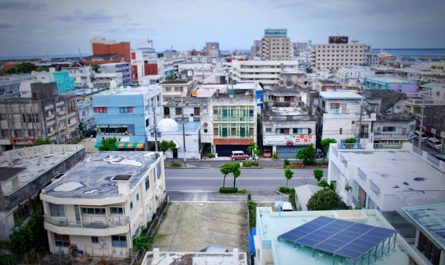 石垣市の街並み