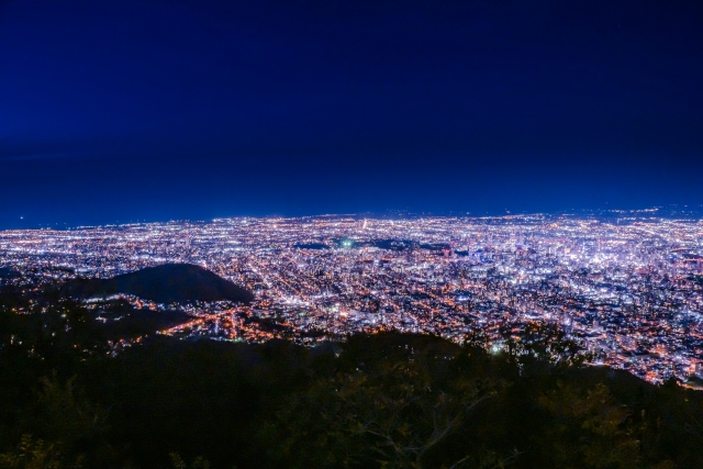 藻岩山の夜景