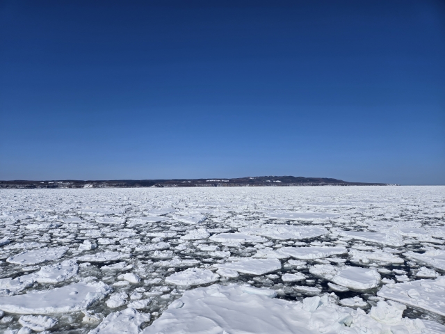 網走オホーツク海の流氷