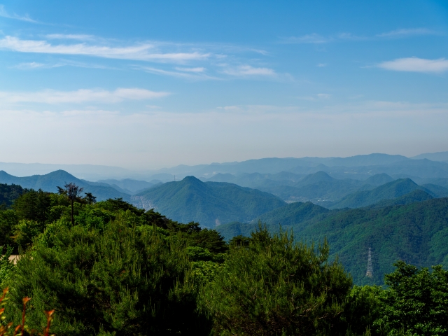 大野山山頂からの景色