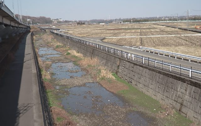 山際川小平橋上流付近