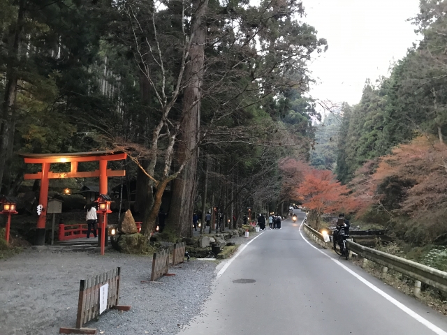 貴船神社付近