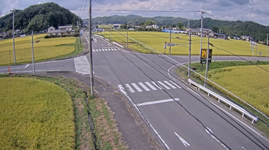 県道白河羽鳥線交差点（下羽太地区）