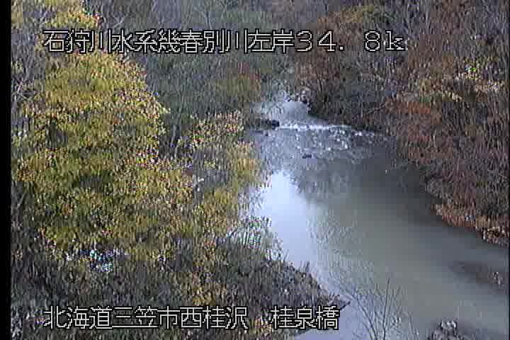 幾春別川34.8kp桂泉橋下流