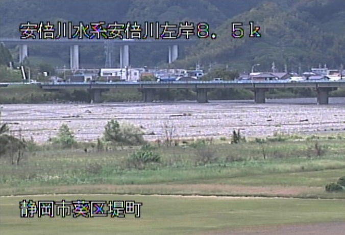 安倍川左岸8.5K堤町