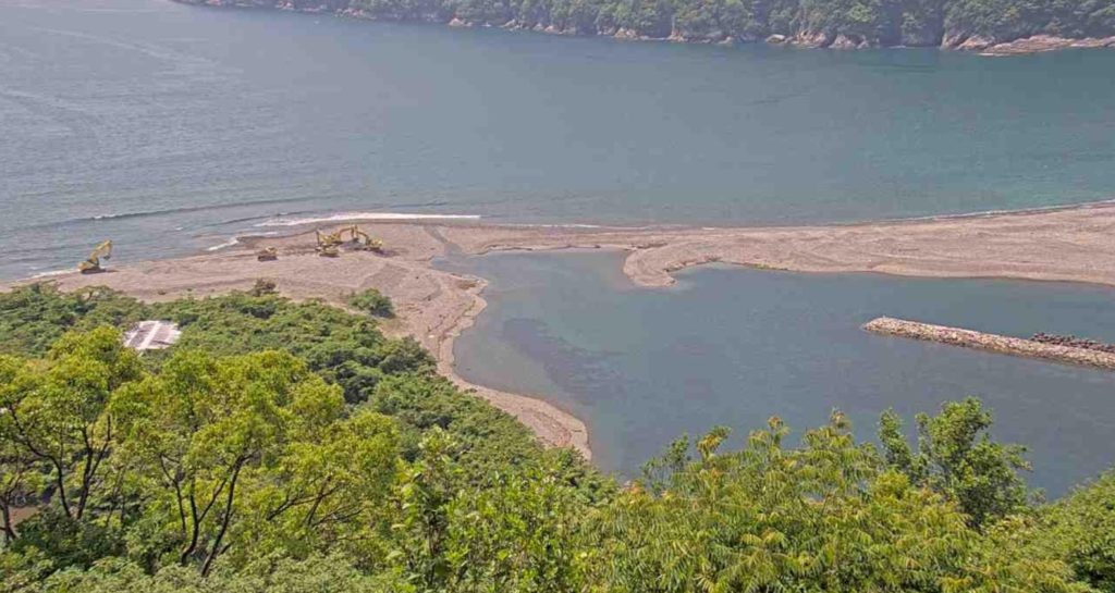 船津川河口部左岸