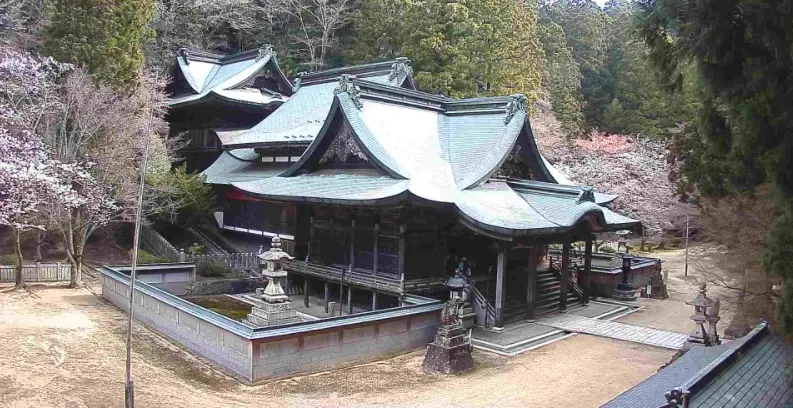 箸蔵寺本殿・護摩殿ライブカメラ | 徳島県三好市池田町 | ライブカメラJAPAN FUJIYAMA