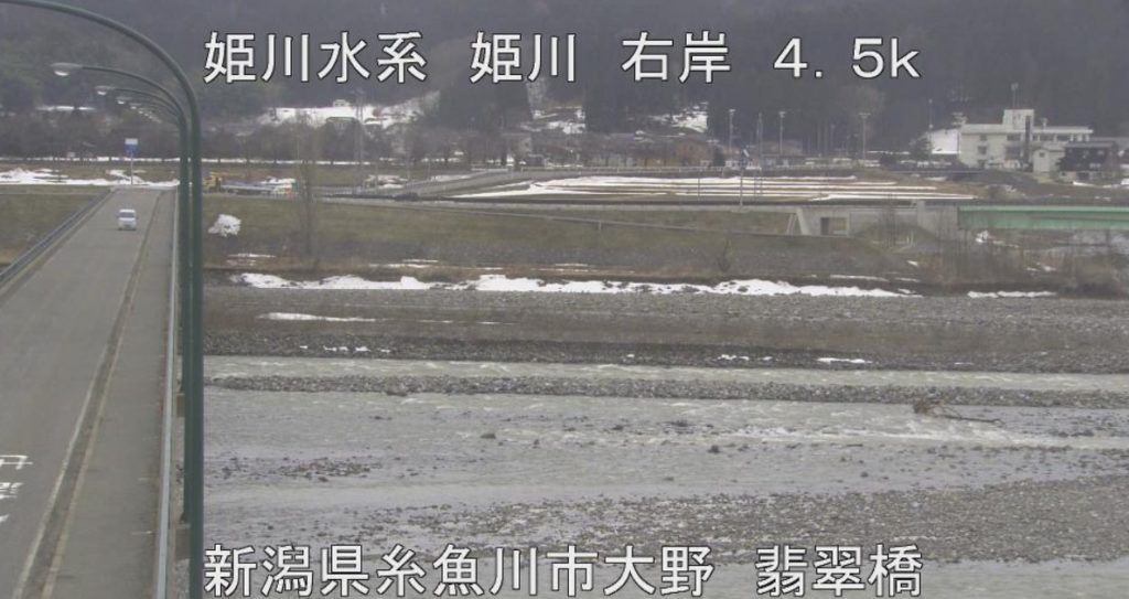 姫川右岸4.5K大野翡翠橋