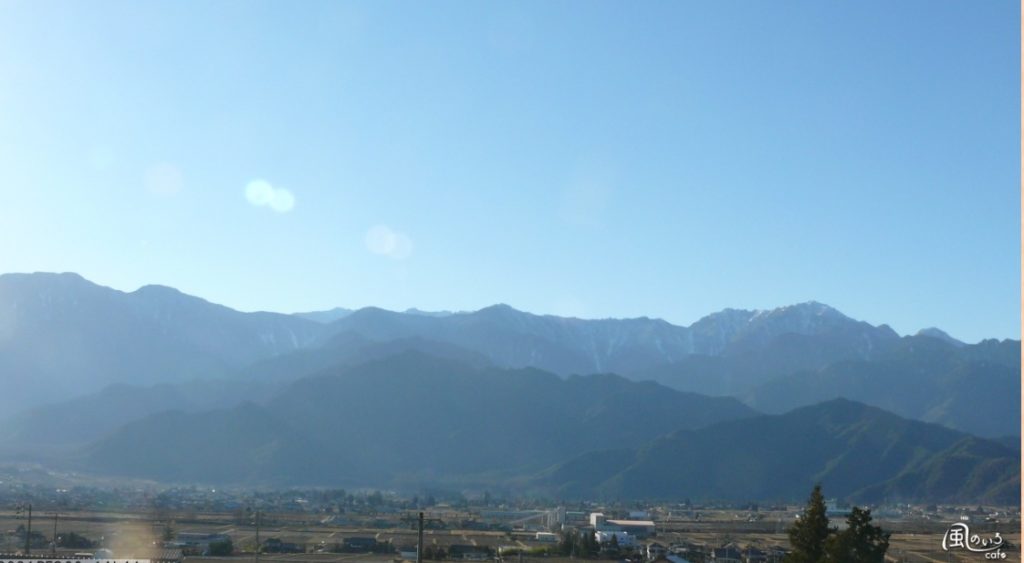 安曇野有明山餓鬼岳