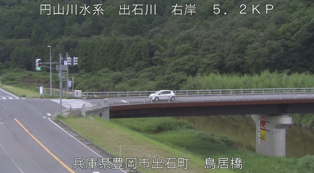 出石川右岸5.2KP鳥居橋