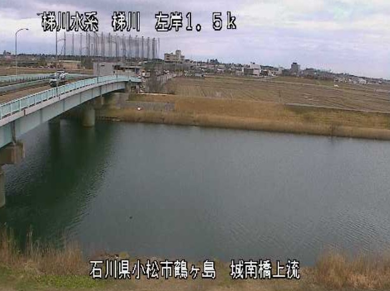 梯川左岸1.5K城南橋上流