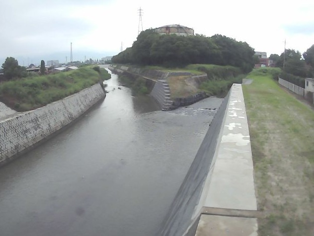 鎌田川流川合流地点