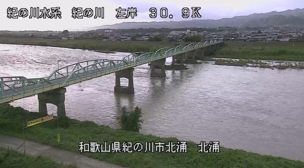 紀の川左岸30.9K北涌