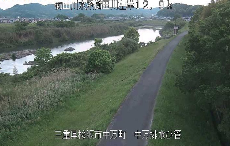 櫛田川左岸12.9K中万排水樋管