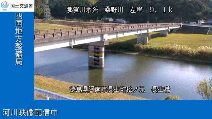 桑野川左岸9.1K長生橋