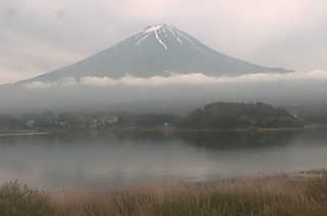 河口湖北岸富士山