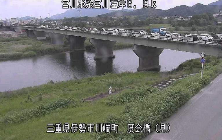 宮川左岸6.9K度会橋水位観測所