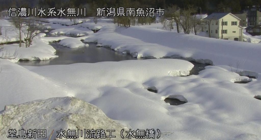 水無橋流路工水無橋上流