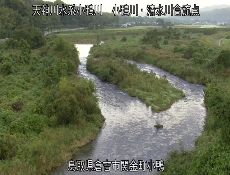 小鴨川清水川合流点