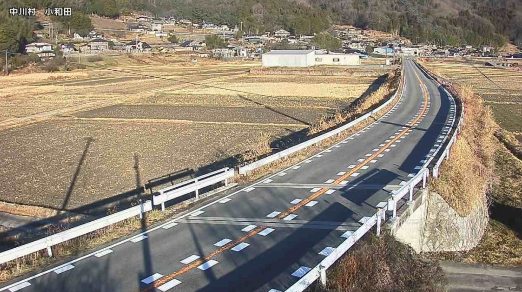 国道153号中川村小和田