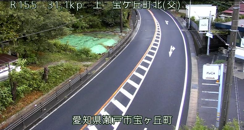 国道155号31.1KP宝ヶ丘町北交差点