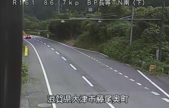 国道161号86.7KP長等トンネル南