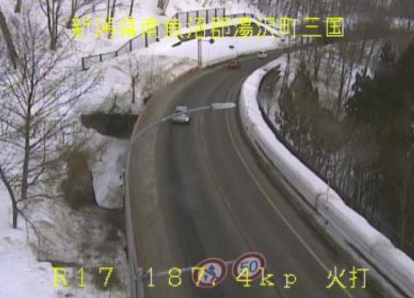 国道17号187.4KP火打峠