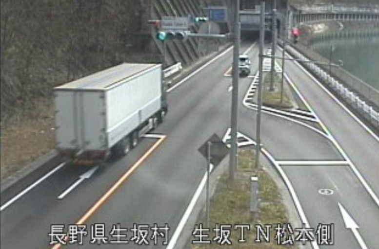 国道19号218.22KP生坂トンネル松本側