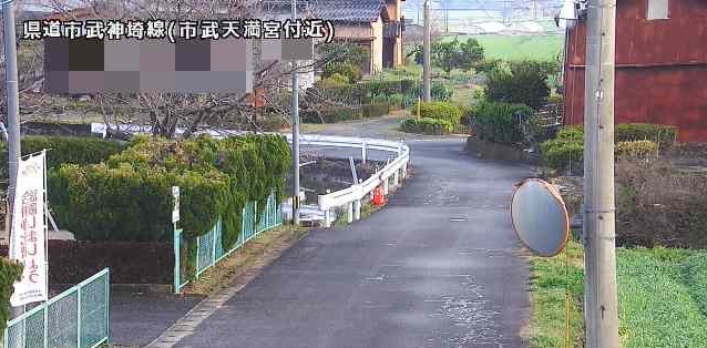 佐賀県道210号市武天満宮付近