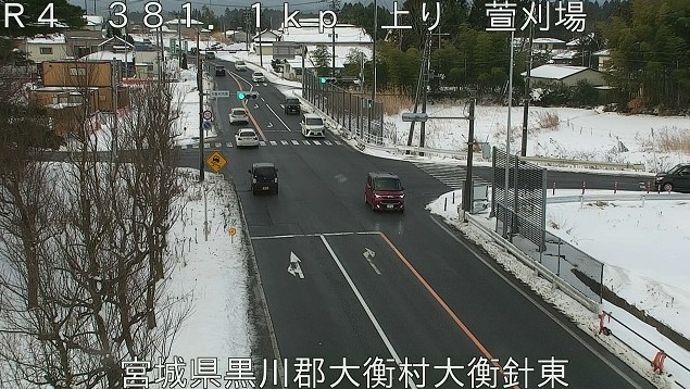 国道4号381.1KP萱刈場