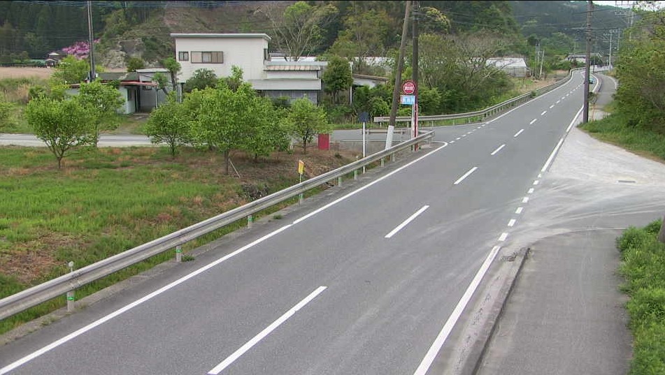 大分県道607号長良木立線津志河内橋付近