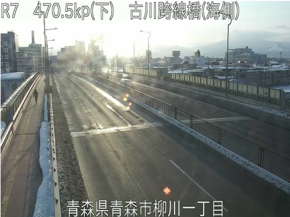 国道7号470.5KP古川跨線橋