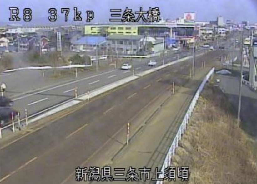 国道8号36.9KP上須頃