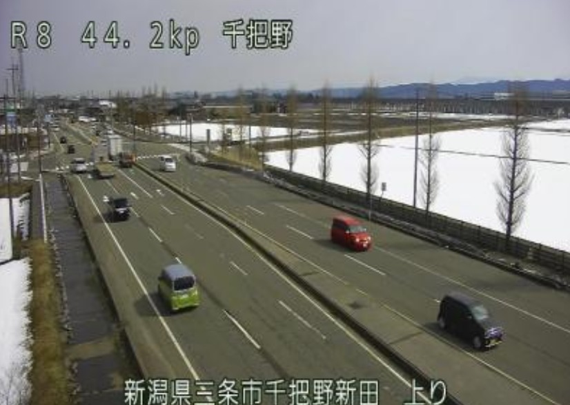 国道8号44.2KP三条市千把野