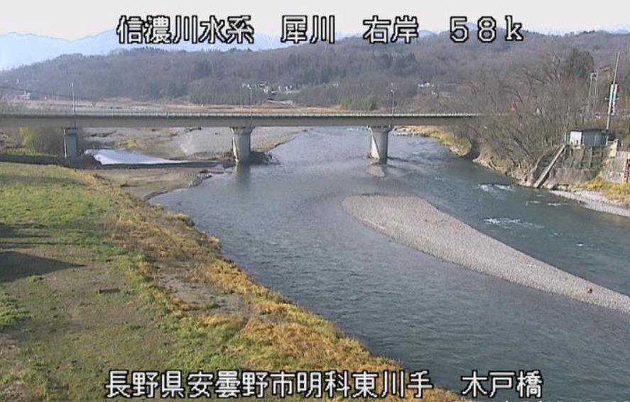 犀川右岸58K木戸橋