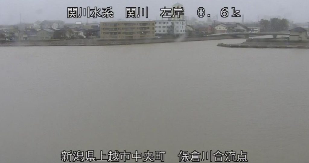 関川左岸0.6K保倉川合流点