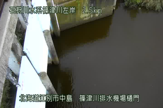 篠津川左岸2.5K篠津川排水機場樋門