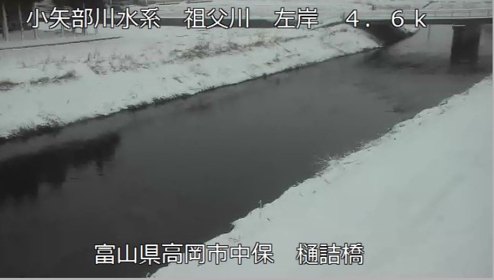 祖父川左岸4.6K樋詰橋