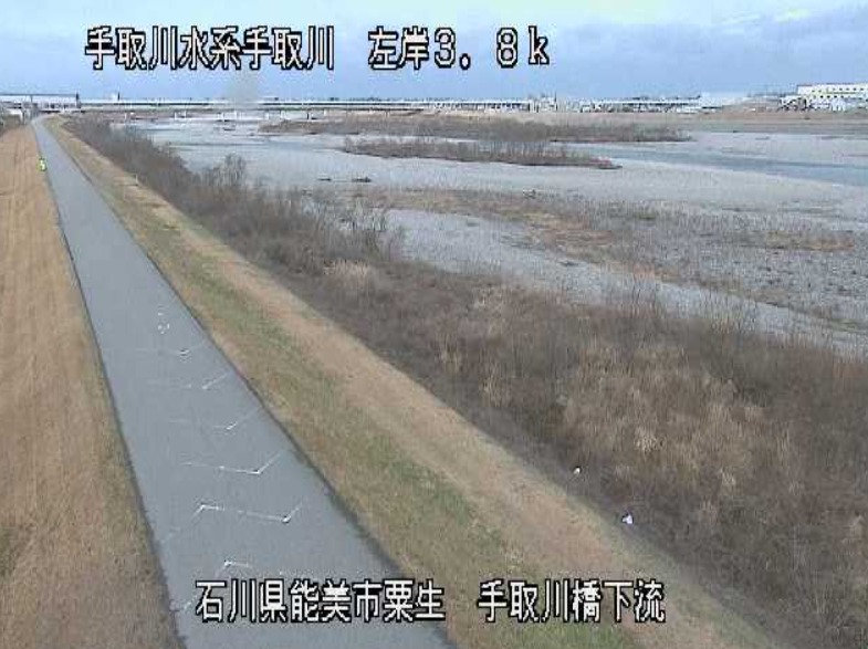 手取川左岸3.8K