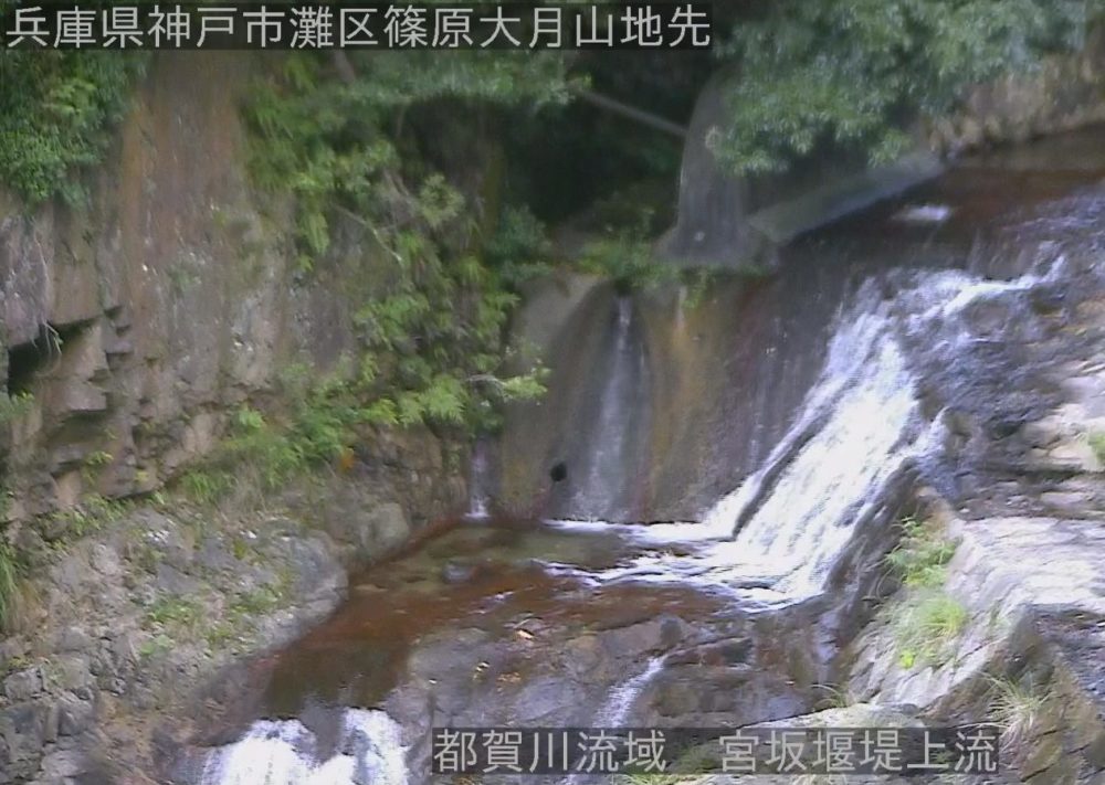 都賀川流域宮坂堰堤上流